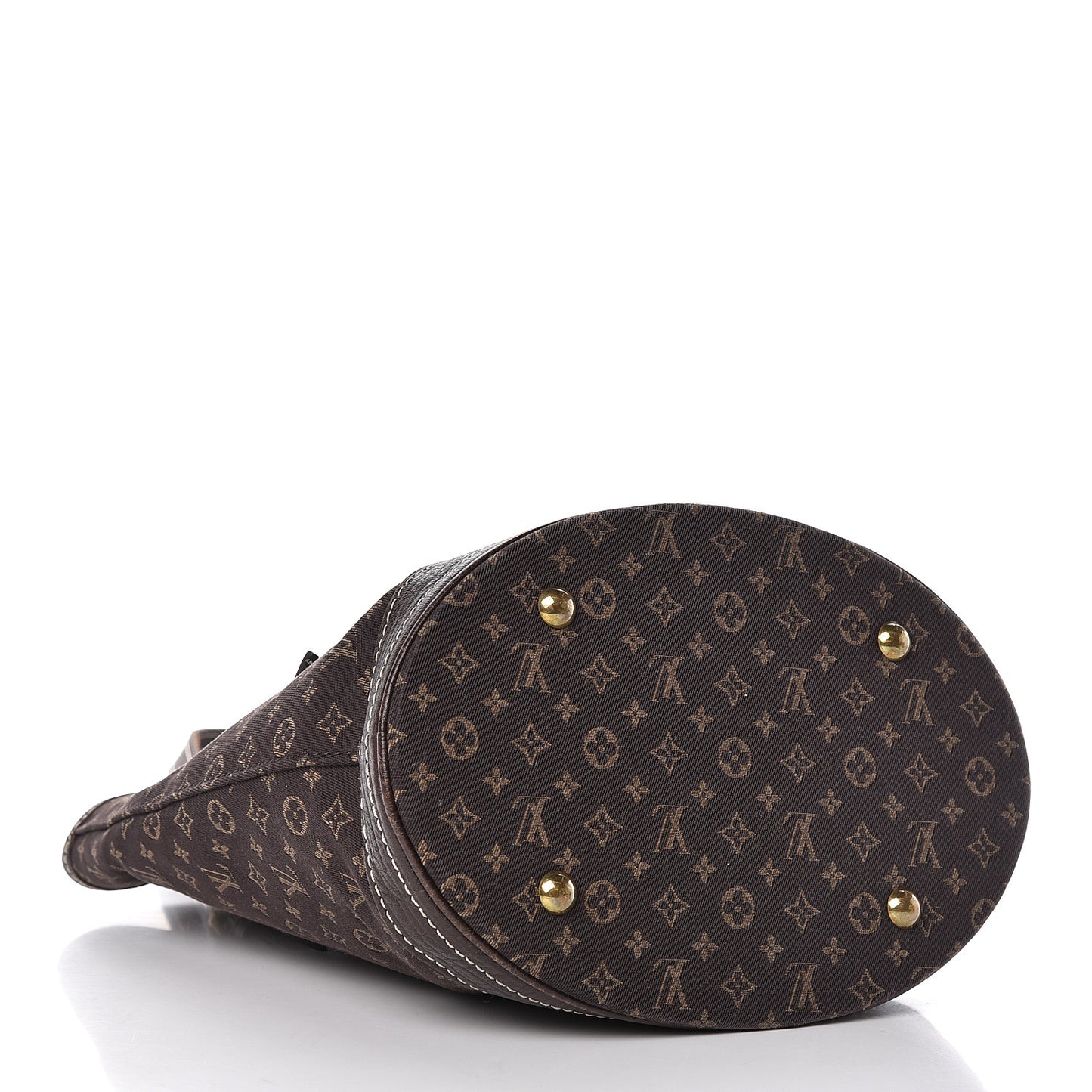 Mini Lin Monogram Bucket Bag Ebene
