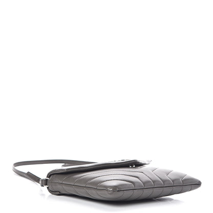 Saint Laurent Calfskin Y Quilted Monogram Loulou Flap Bag Earth 4 of 10