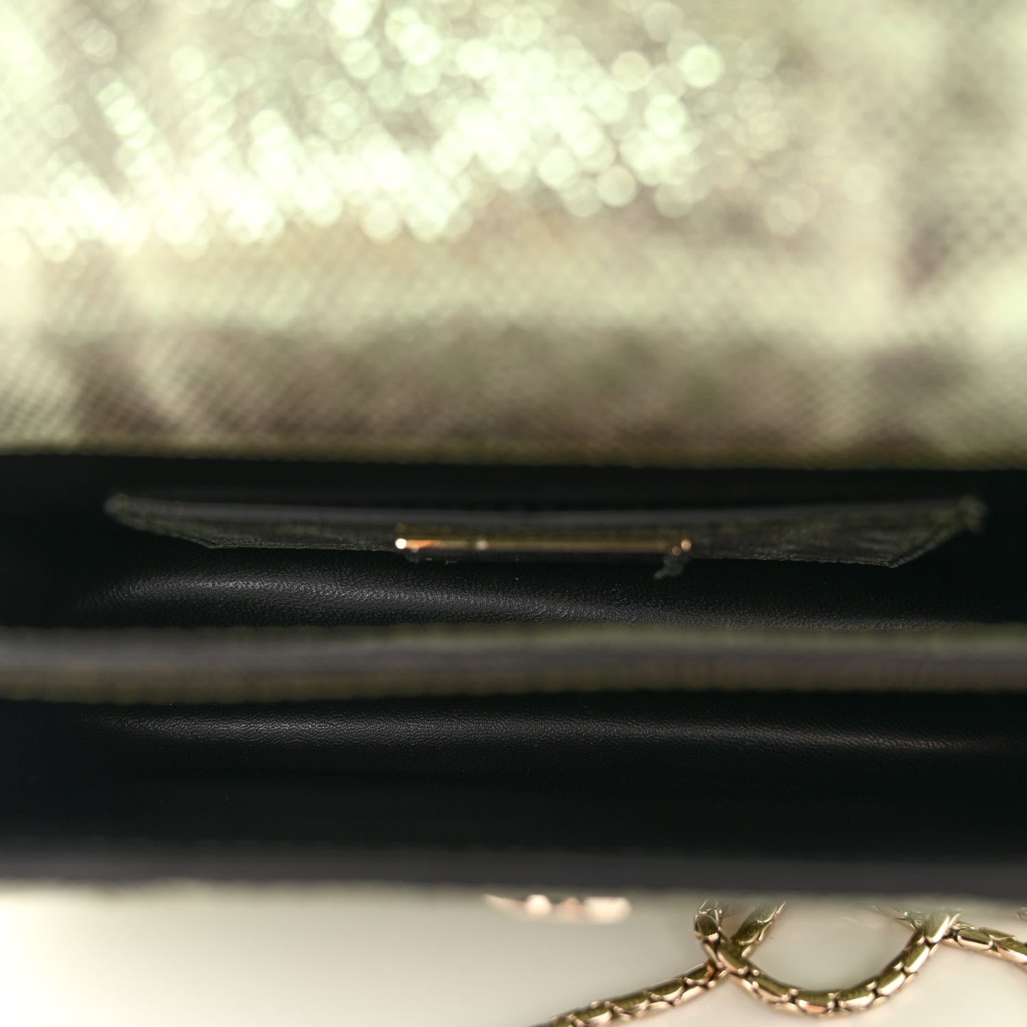 Bulgari Metallic Karung Serpenti Forever Crossbody Mint 5 of 9