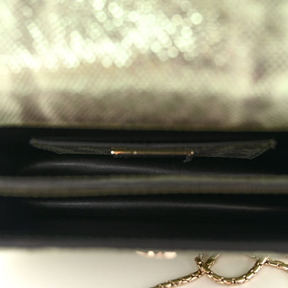 Bulgari Metallic Karung Serpenti Forever Crossbody Mint 5 of 9