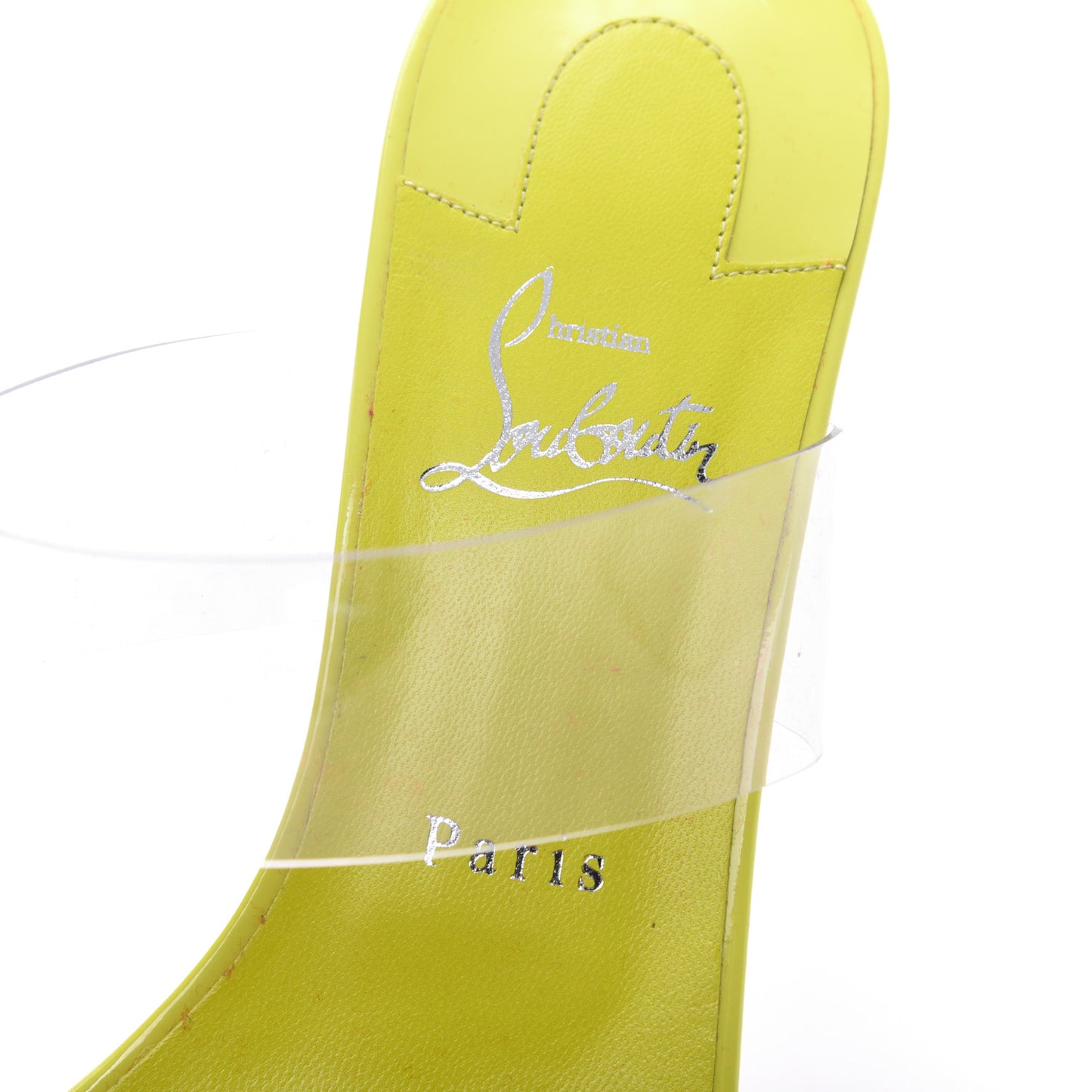 Patent PVC Just Nothing 85 Slide Sandals 40 Citrus