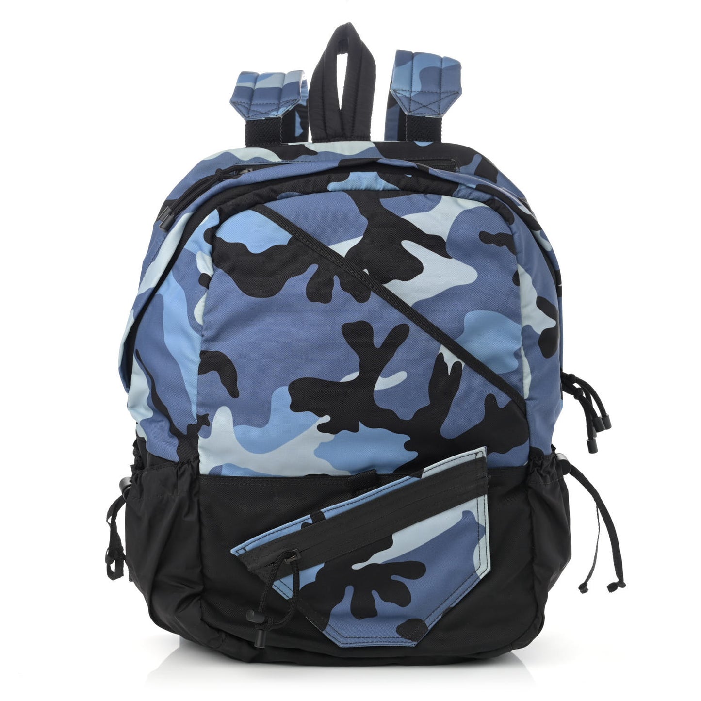 Nylon Camouflage Backpack Blue
