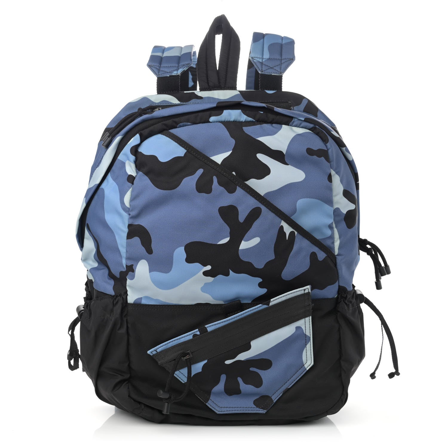 Valentino Garavani Nylon Camouflage Backpack Blue 1 of 10