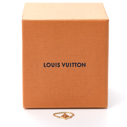 Louis Vuitton 18K Yellow Gold Diamond Idylle Blossom Chain Ring 51 5.75 5 of 5