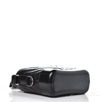 Chanel Aged Calfskin Chevron Quilted Small Gabrielle Hobo Black 4 of 8