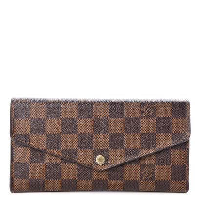 Louis Vuitton Damier Ebene Sarah Wallet NM 1 of 8