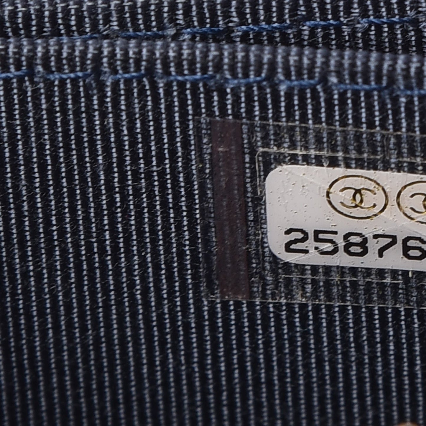 Caviar Quilted Zip Coin Purse Dark Blue