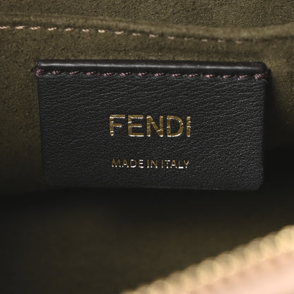 Fendi Sheepskin Vitello King Plexiglass Logo Embroidered Mini By The Way Top Handle Boston Soap 6 of 10