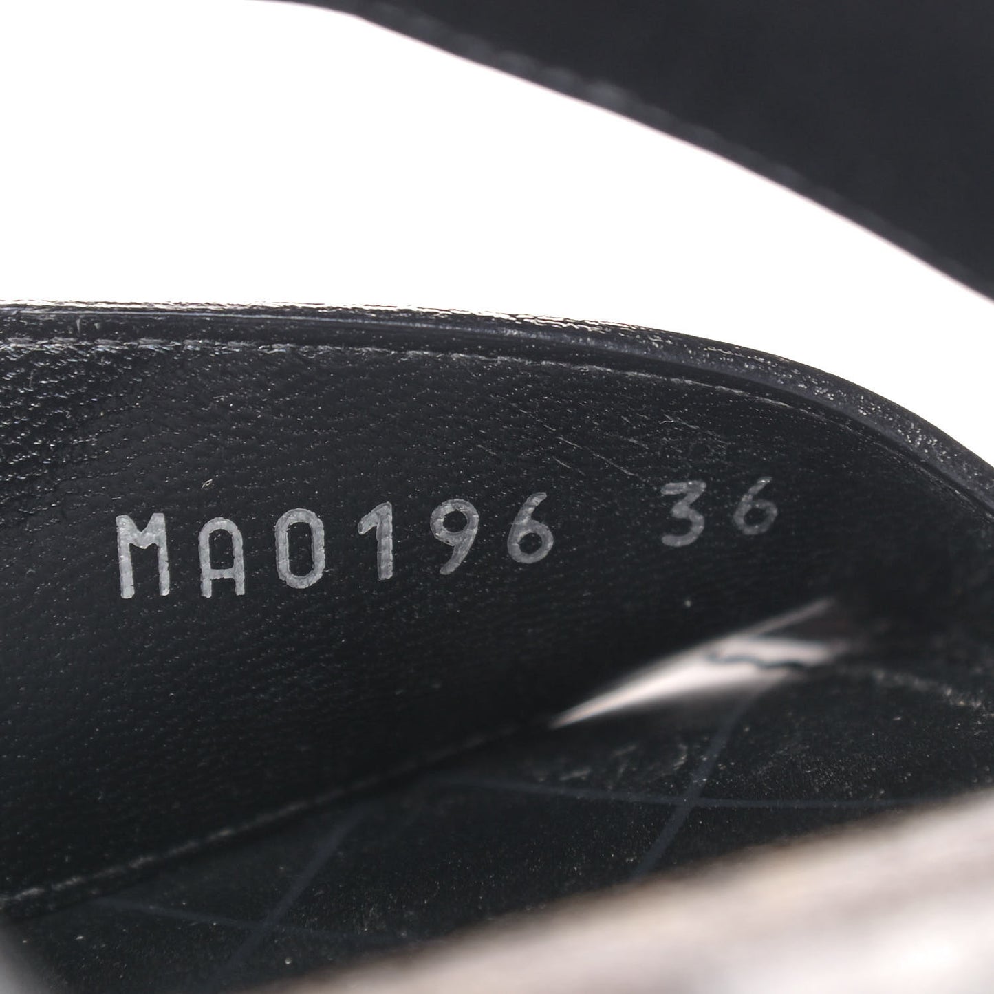 Patent Monogram Sandals 36 Black