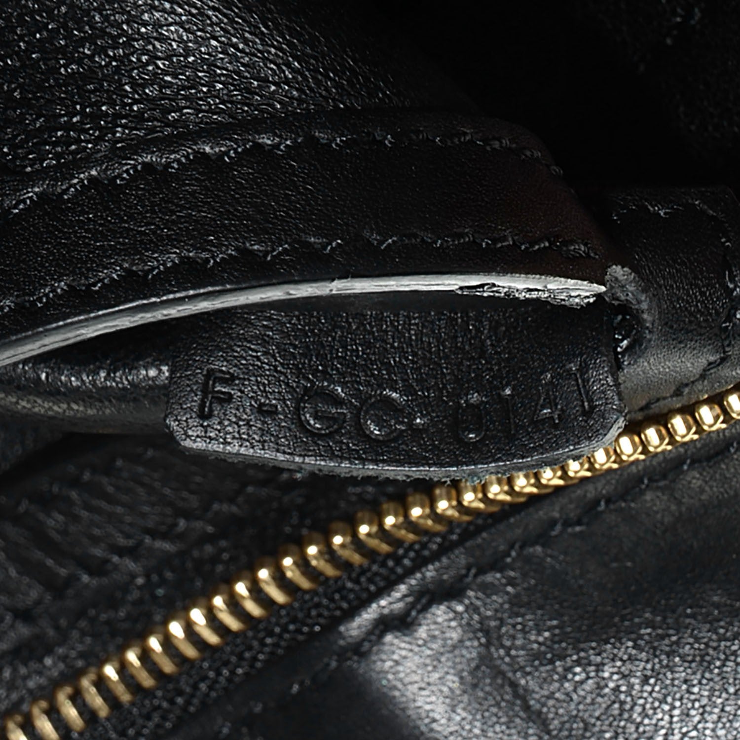 Celine Crocodile Embossed Medium Trapeze Black 8 of 8