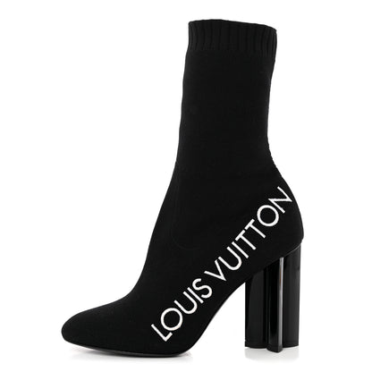 Louis Vuitton Stretch Fabric Silhouette Ankle Boots 36.5 Black 1 of 8