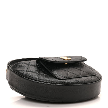 Chanel Caviar Quilted Polly Pocket Pouch Hobo Black 4 of 9