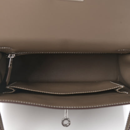 Hermes Swift Kelly Padded Sellier 25 Etoupe 5 of 12