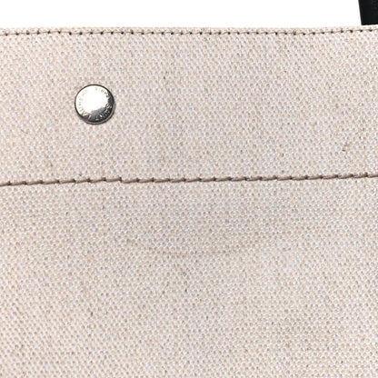 Saint Laurent Linen Calfskin Rive Gauche Tote Optic White 7 of 7
