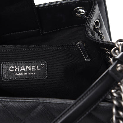 Chanel Caviar Quilted Medium CC Bucket Bag Black 8 of 10