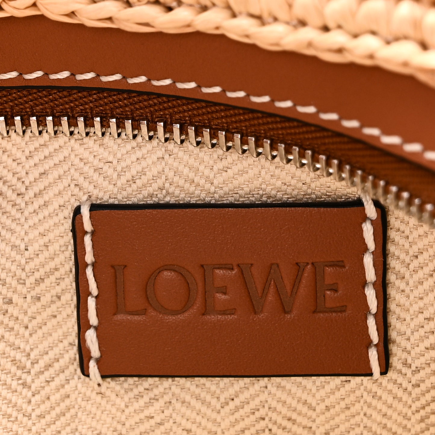 Calfskin Raffia Paulas Ibiza Pochette Bag Natural Tan