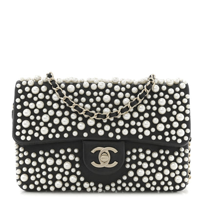 Chanel Lambskin Pearls Flap Black 1 of 10