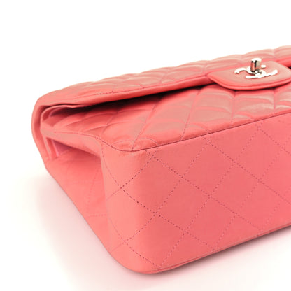 Chanel Lambskin Quilted Jumbo Double Flap Pink 8 of 10