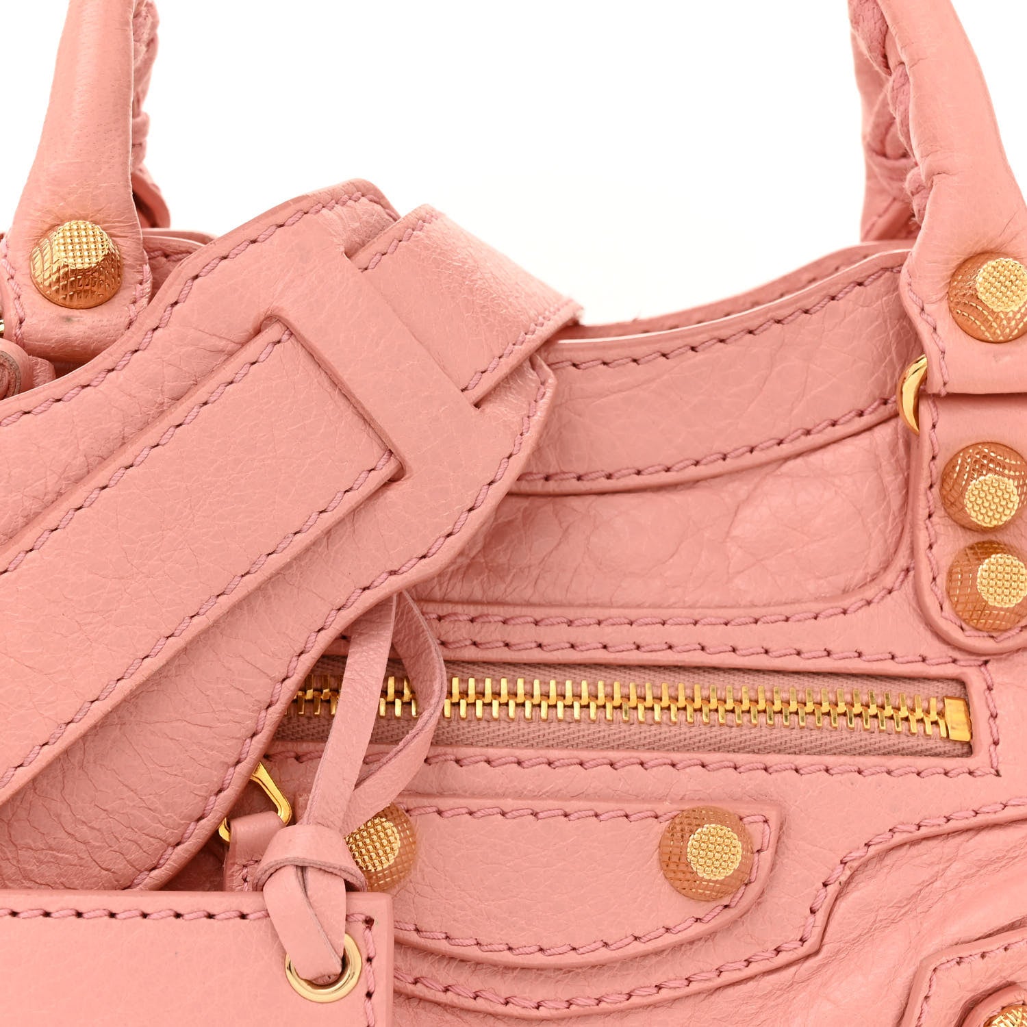 Balenciaga Agneau Giant 12 Gold Hardware Mini City Rose Peche 8 of 13