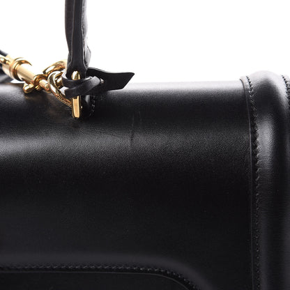 Celine Satinated Calfskin Medium 16 Top Handle Bag Black 12 of 12