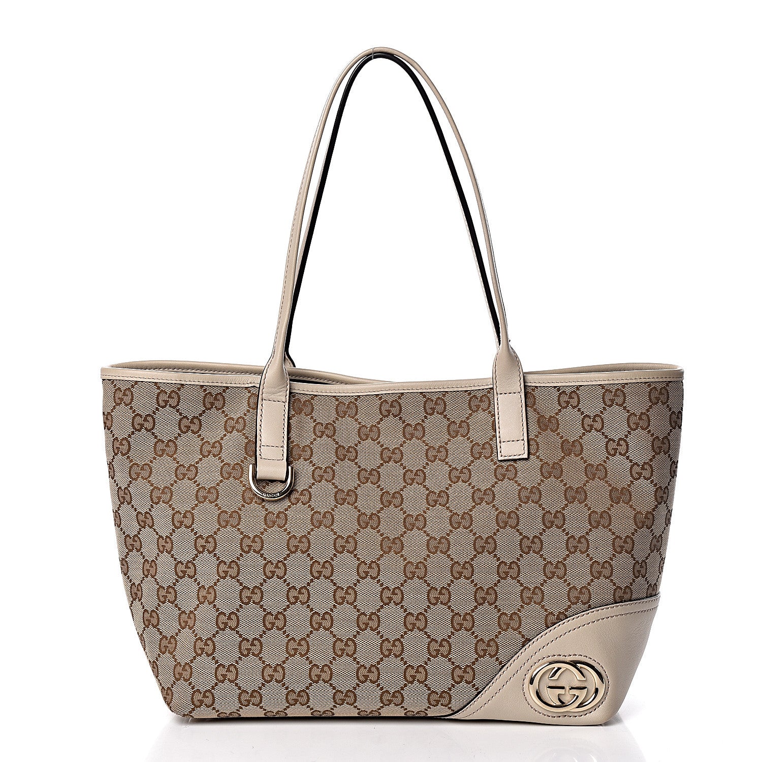 Gucci Monogram Medium New Britt Tote Off White 1 of 15