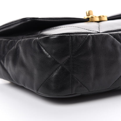 Chanel Goatskin Quilted Medium 19 Flap Black 8 of 10