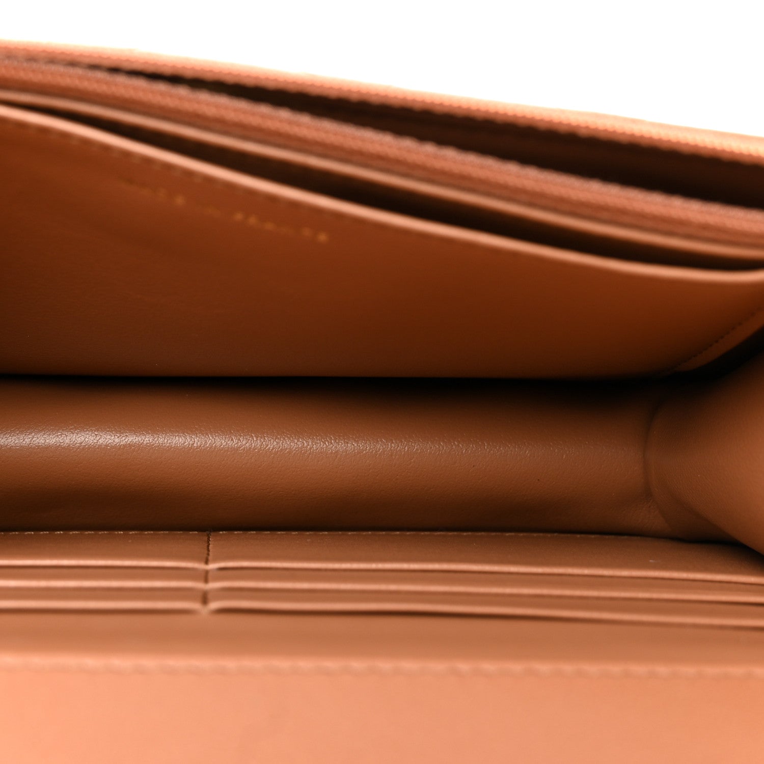 Chanel Lambskin Quilted Preppy Satchel Wallet On Chain WOC Brown 5 of 12