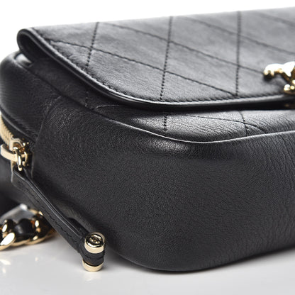 Chanel Calfskin Stitched Casual Trip Waist Bag Black 8 of 11