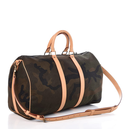 Louis Vuitton X SUPREME Monogram Camouflage Keepall Bandouliere 45 3 of 10