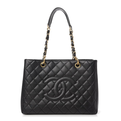 Chanel Caviar Quilted Grand Shopping Tote GST Black 1 of 10