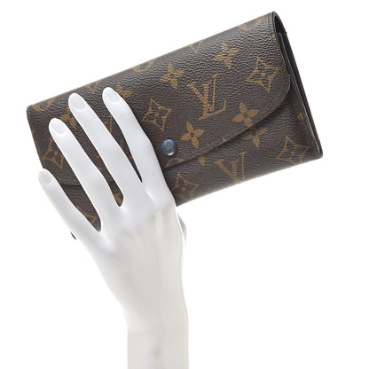 Louis Vuitton Monogram Emilie Wallet Blue 2 of 21