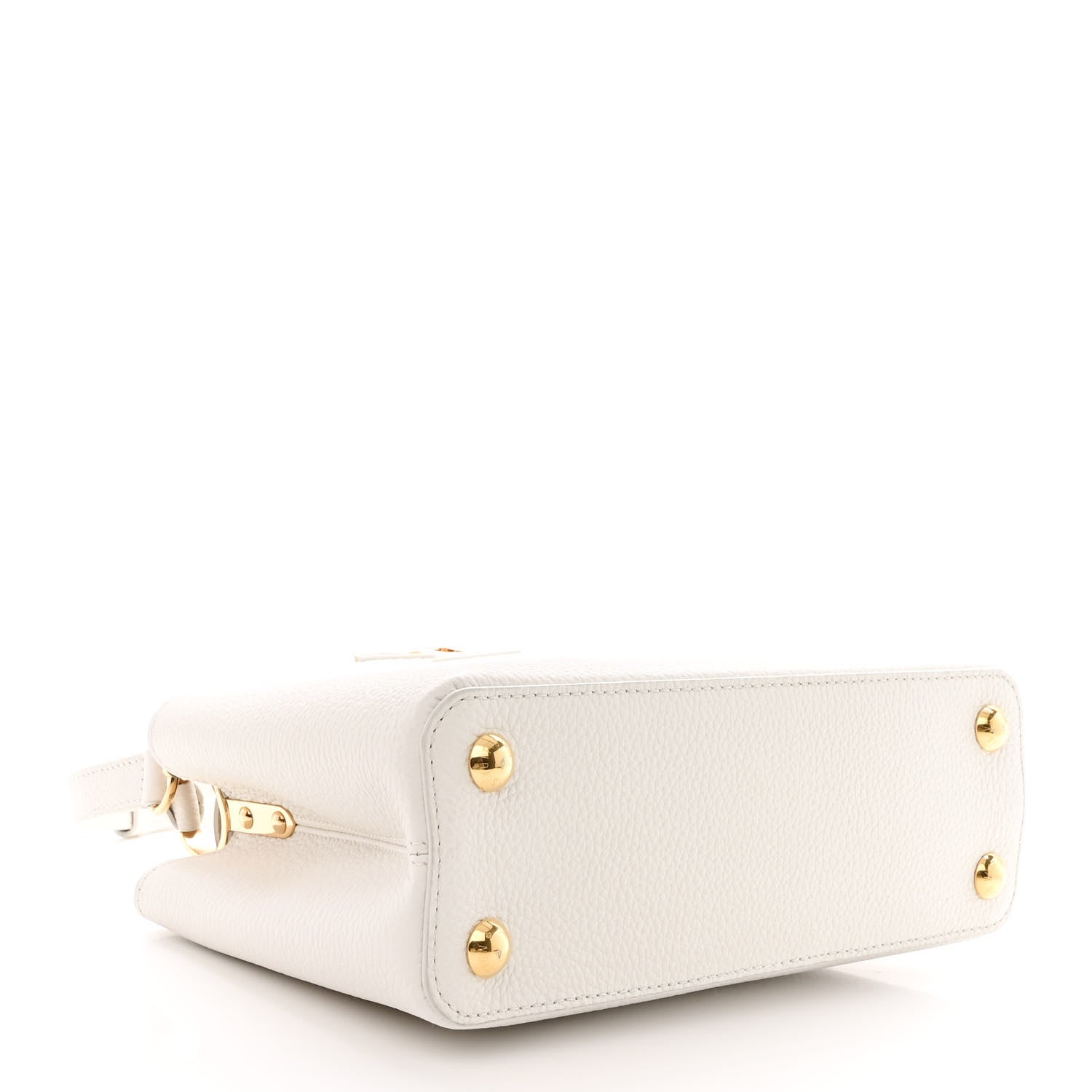 Louis Vuitton Taurillon Capucines BB Snow 4 of 9