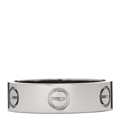 Cartier 18K White Gold 5.5mm LOVE Ring 55 7.25 3 of 4