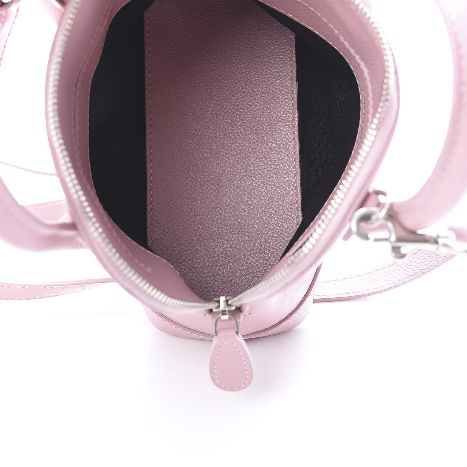 Balenciaga Grained Calfskin XXS Ville Top Handle Bag Pink White 5 of 10