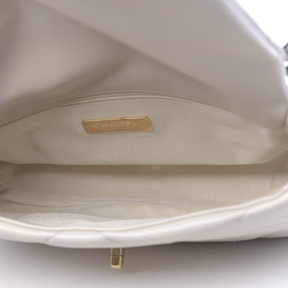 Chanel Goatskin Quilted Medium 19 Flap Beige 5 of 11