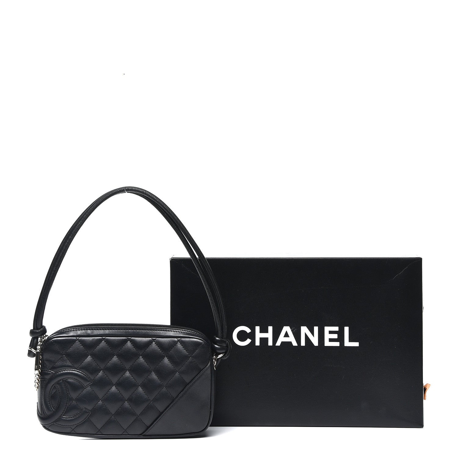 Chanel Calfskin Quilted Cambon Pochette Black 11 of 11