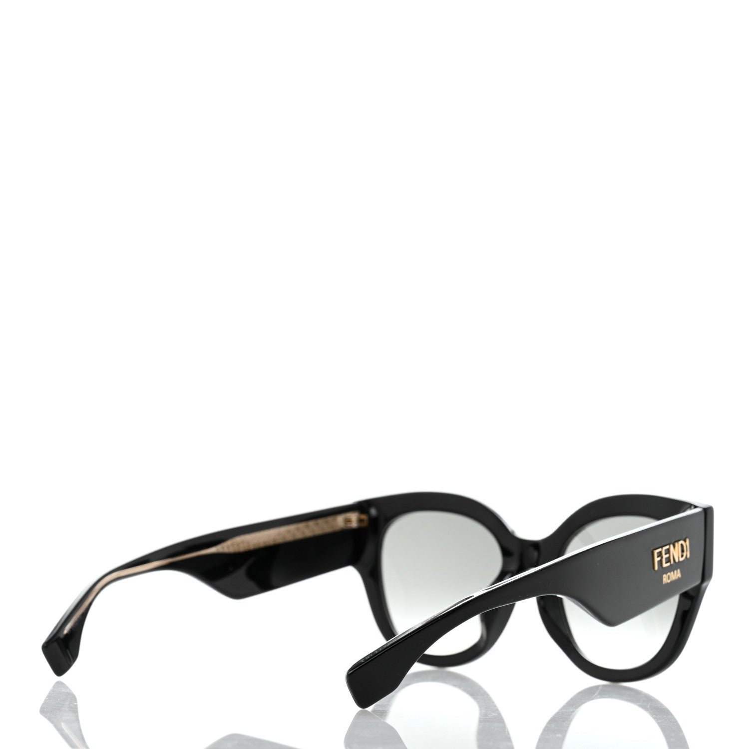 Fendi Acetate Cat Eye Sunglasses FF0452 Black 4 of 8