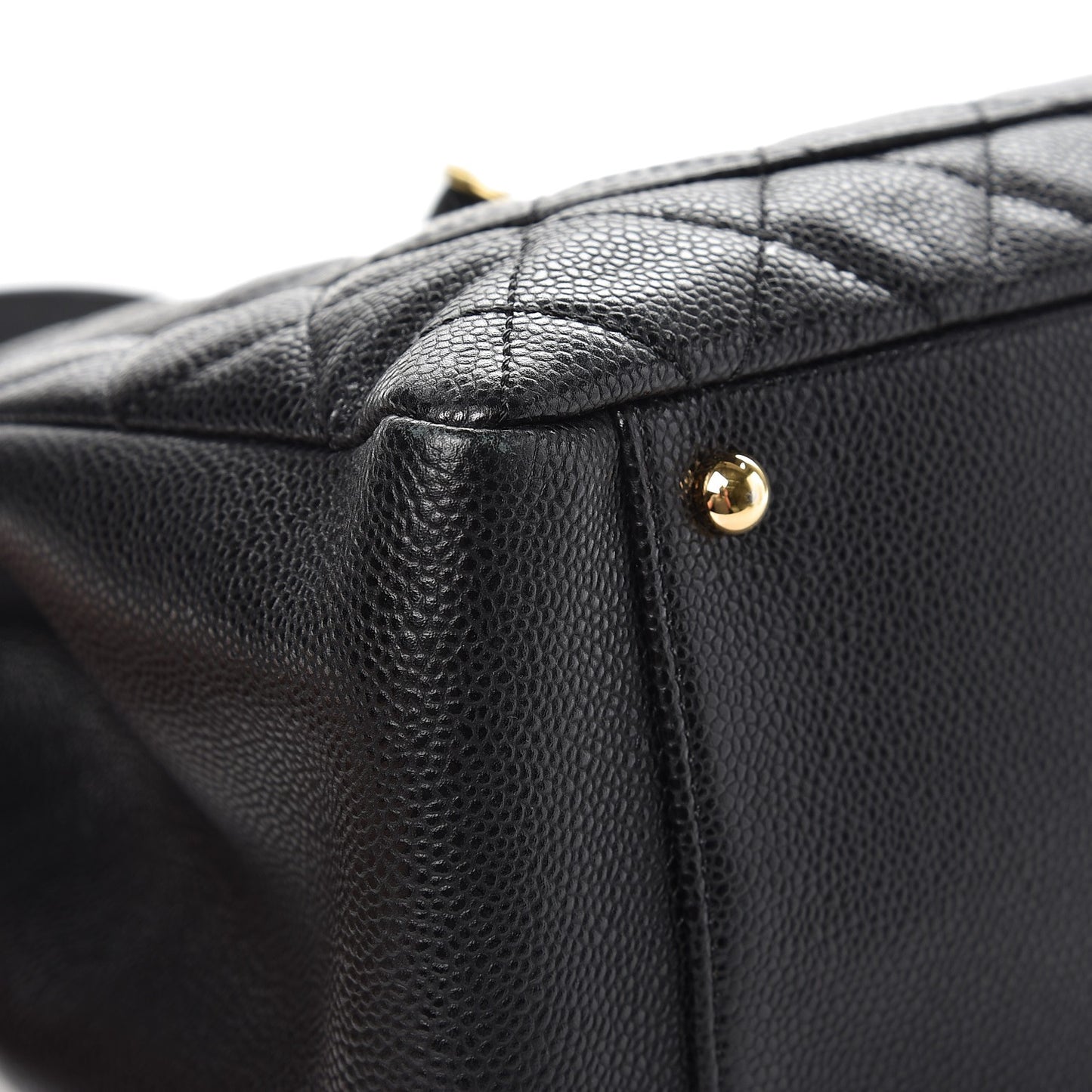 Caviar Quilted XL Grand Shopping Tote GST Black