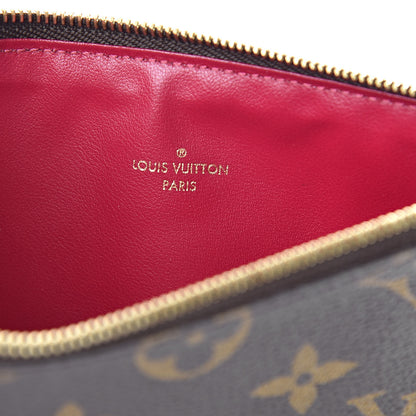 Louis Vuitton Monogram Felicie Chain Wallet Zippered Insert Fuchsia 6 of 8