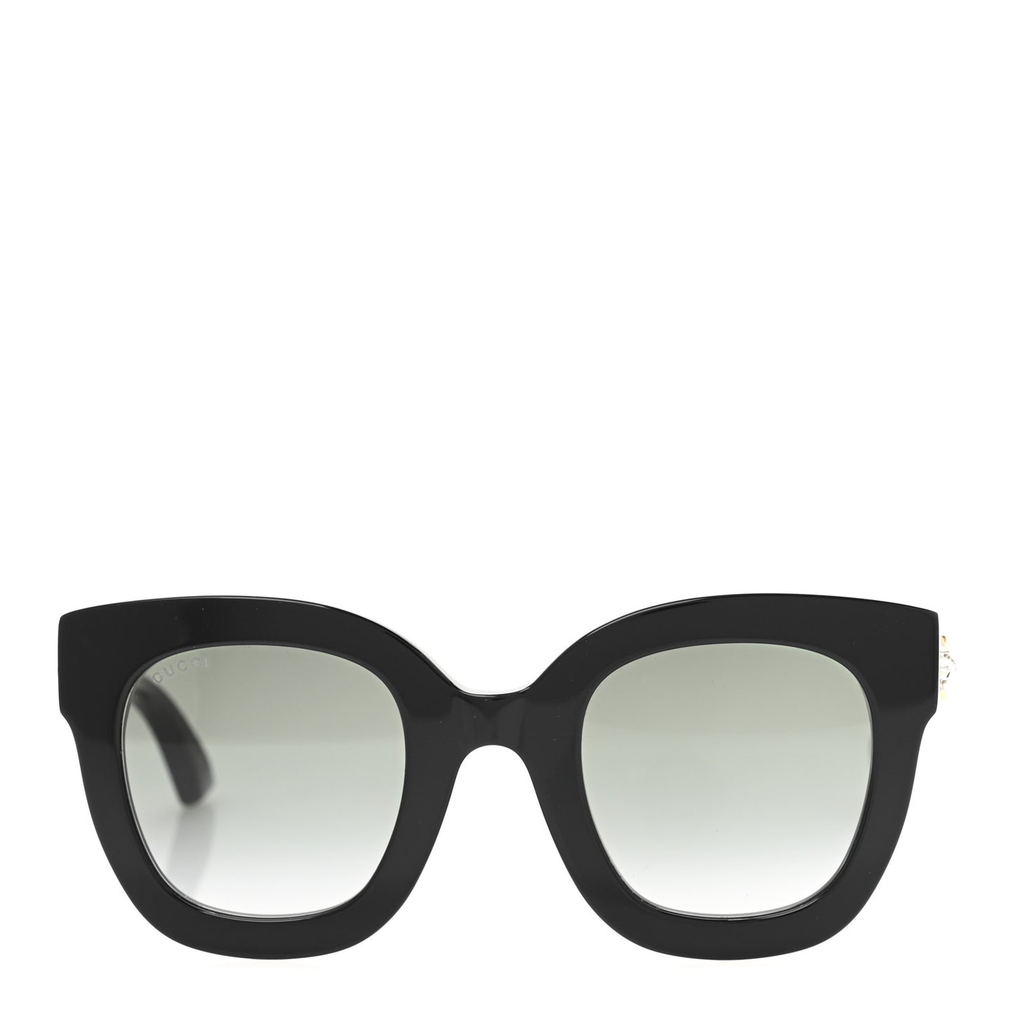 Acetate Crystal Star Round Frame Sunglasses GG0208S Black