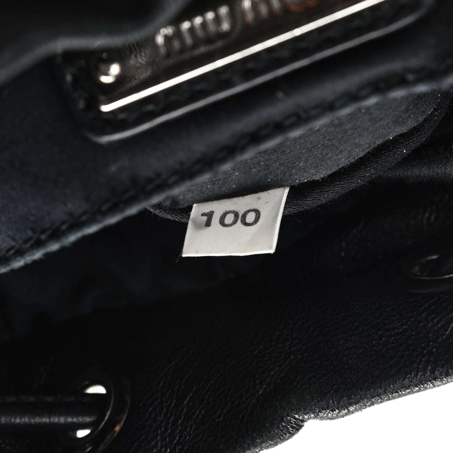Miu Miu Paillettes Mate Bucket Bag Black 8 of 11