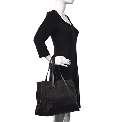 Chanel Nylon Large Travel Tote Black 2 of 12