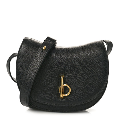 Burberry Calfskin Mini Rocking Horse Crossbody Black 1 of 9