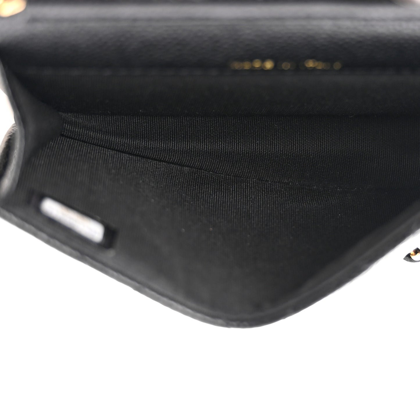 Caviar Quilted Miss Coco Clutch With Chain Black