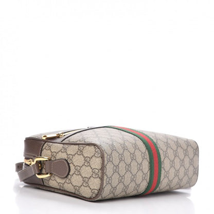Gucci GG Supreme Monogram Web Small Ophidia Shoulder Bag Brown 4 of 7
