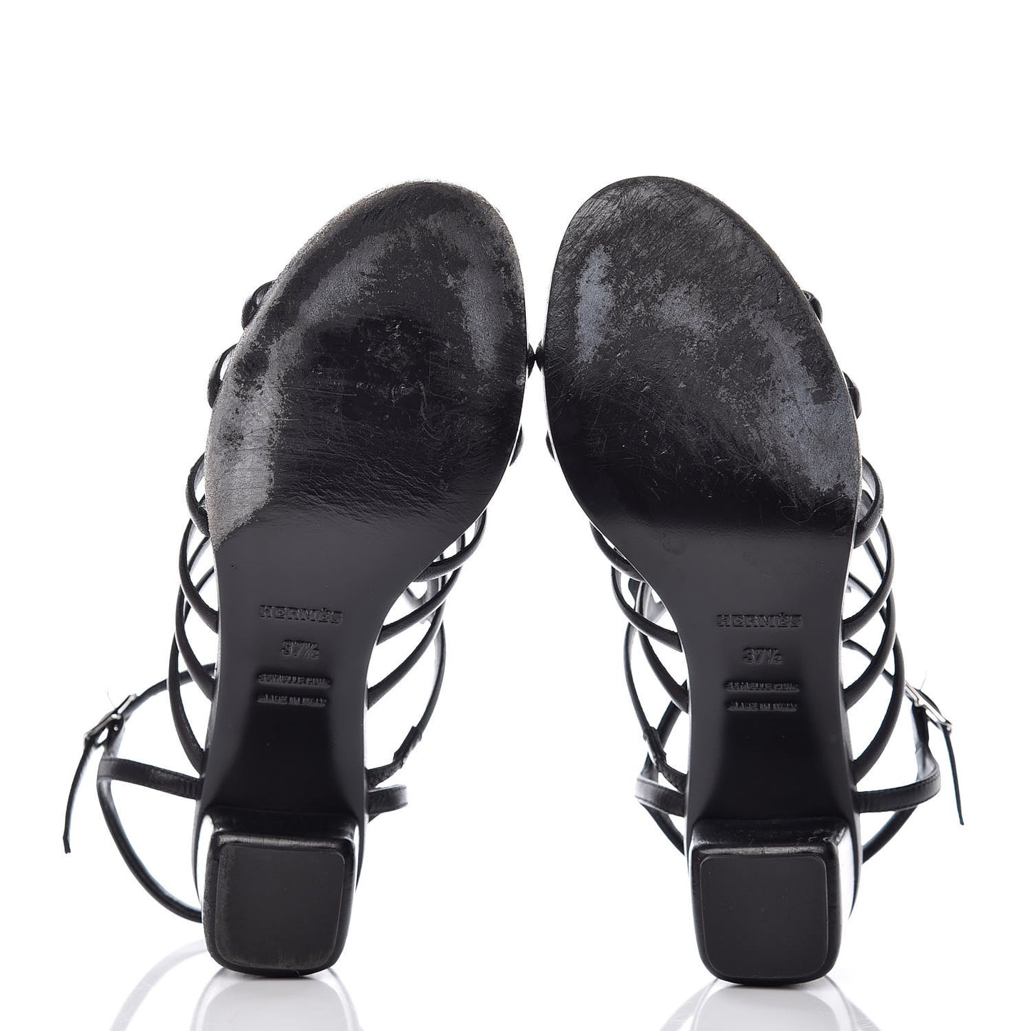 Calfskin Oracle Sandals 37.5 Black