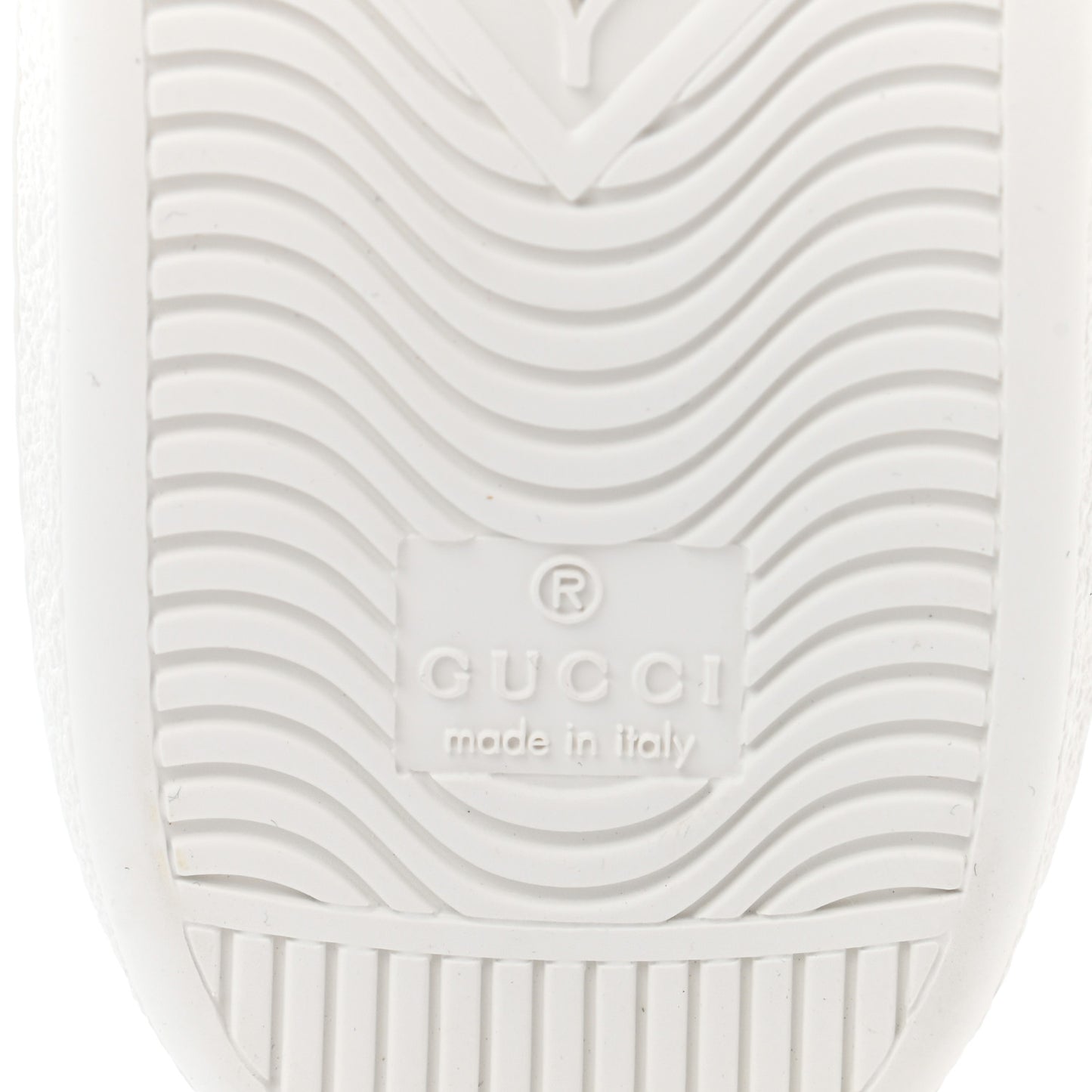 Calfskin Interlocking G Perforated Womens Ace Sneakers 37.5 White Wild Rose