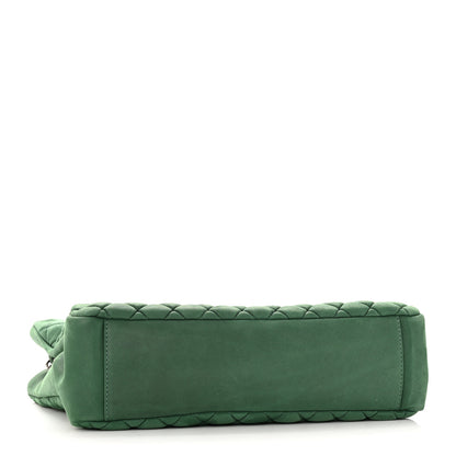 Chanel Iridescent Calfskin Quilted New Bubble Tote Vert Fonce 4 of 17