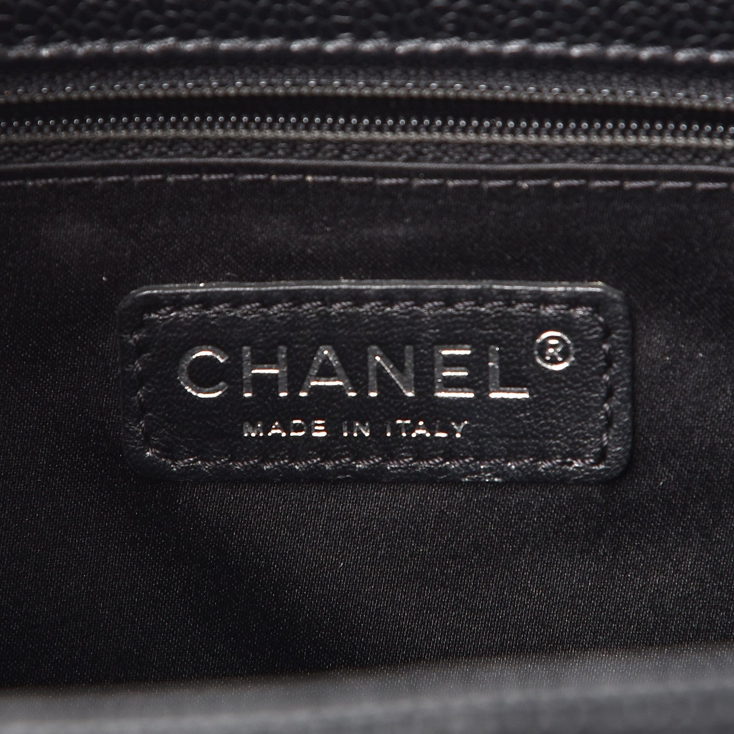 Caviar Quilted Grand Shopping Tote GST Black