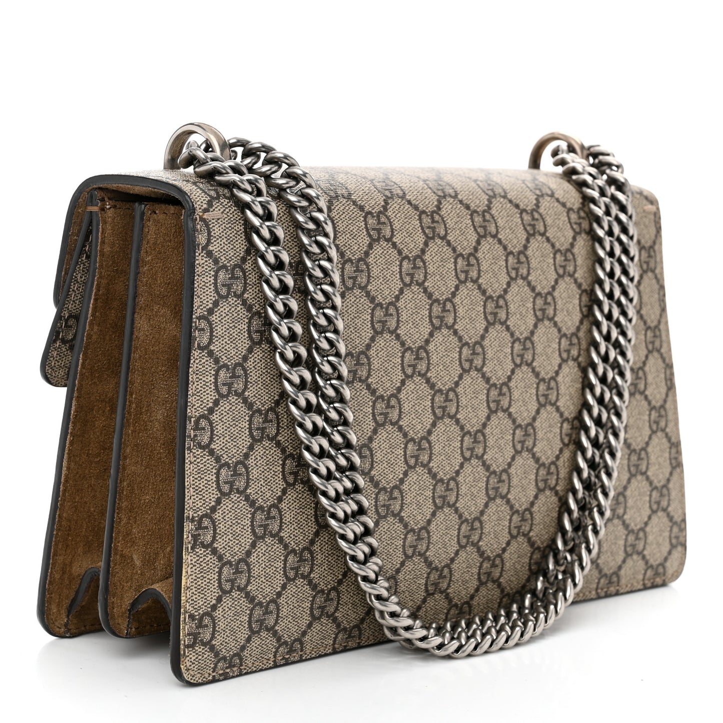 GG Supreme Monogram Small Dionysus Shoulder Bag Taupe